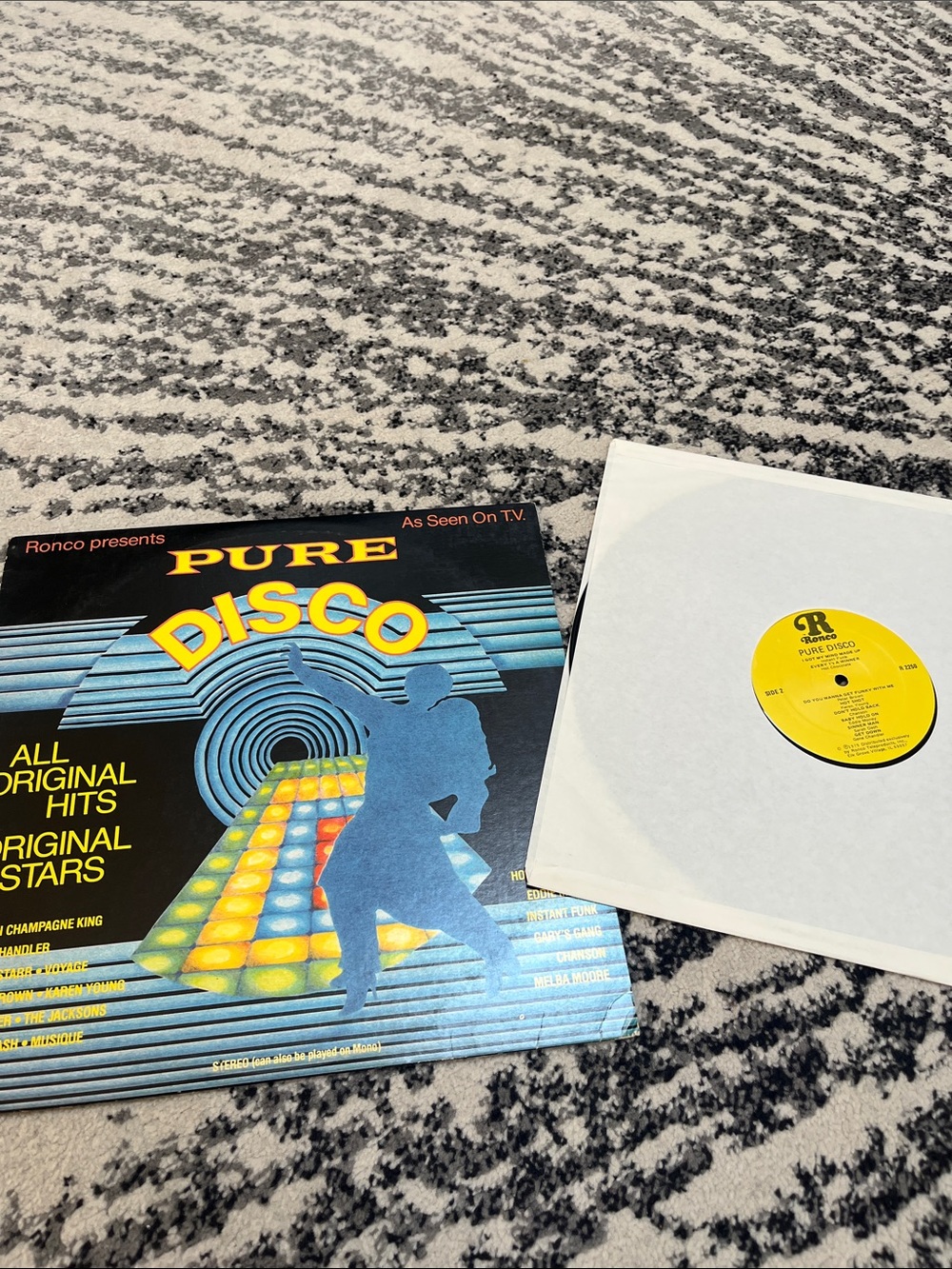 Pure Disco Vinyl Record - Blue and Yellow Cover
